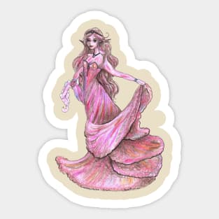 Petal Rose Fairy Faery Fairies Woman Girl Royal Princess Lady Queen Sticker